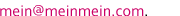 MeinMein contact